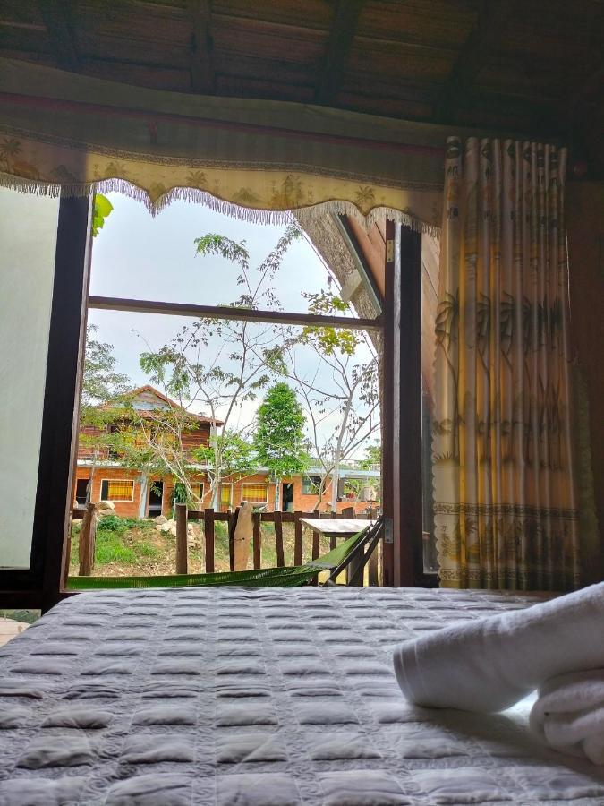 Rice Straw Green Lodge- Resort Quan Tom Bagian luar foto