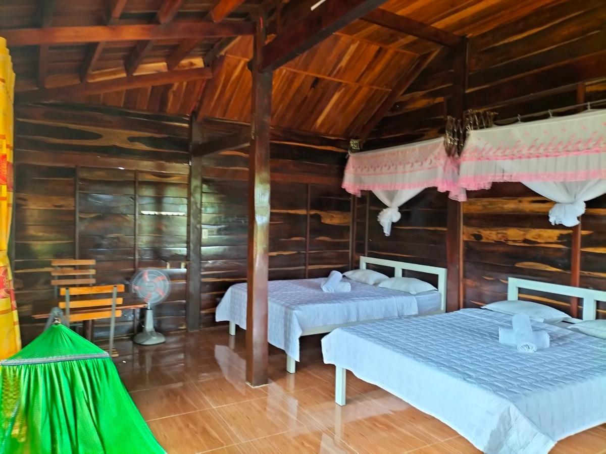 Rice Straw Green Lodge- Resort Quan Tom Bagian luar foto