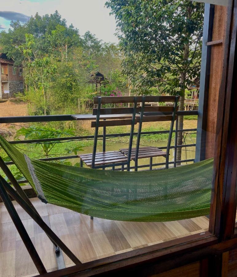 Rice Straw Green Lodge- Resort Quan Tom Bagian luar foto