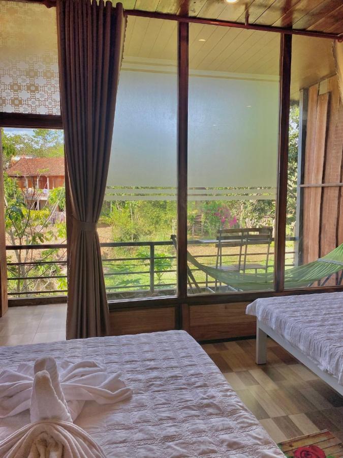 Rice Straw Green Lodge- Resort Quan Tom Bagian luar foto