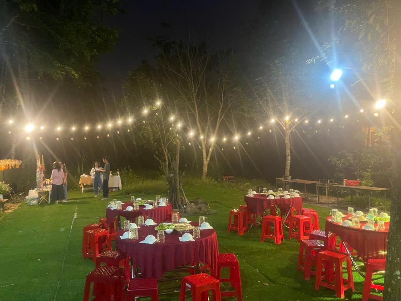 Rice Straw Green Lodge- Resort Quan Tom Bagian luar foto